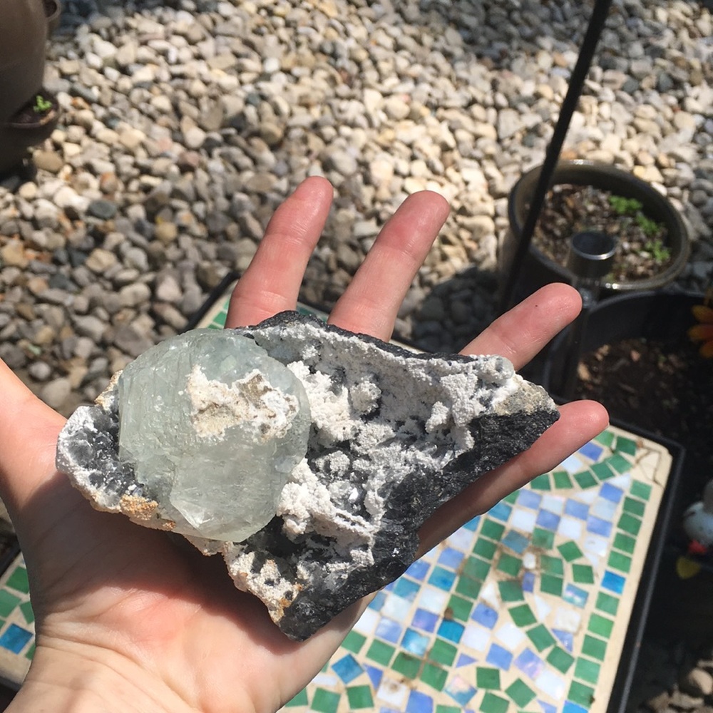 Green Apophyllite Crystal large size